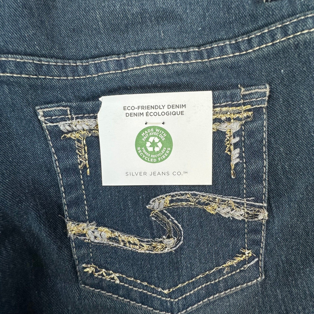 Silver Jeans Sasha Skinny Fit Girls 12 Blue Denim Eco-Friendly NWT