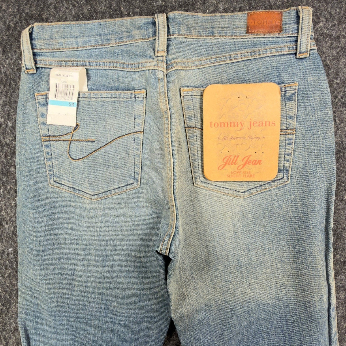 Tommy Jeans Jill Jean Womens 5R Y2K Light Wash Denim Bootcut Flare NWT - take2supply