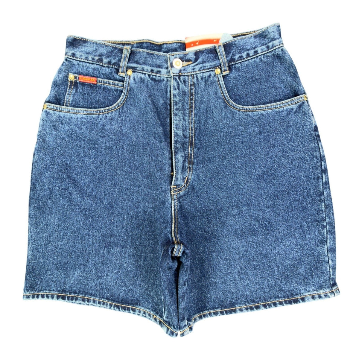 Lawman 90s Vintage High Rise Denim Shorts Womens 11/12 Blue NWT VERA YR77 - take2supply