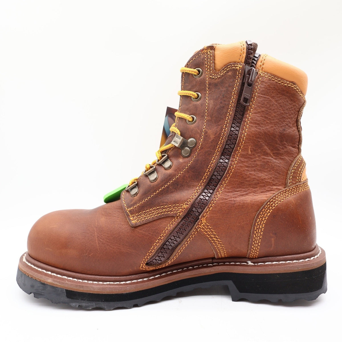 Dan Post DP68484 Work Boots Mens 10D Brown Leather Alloy Toe Waterproof NWT