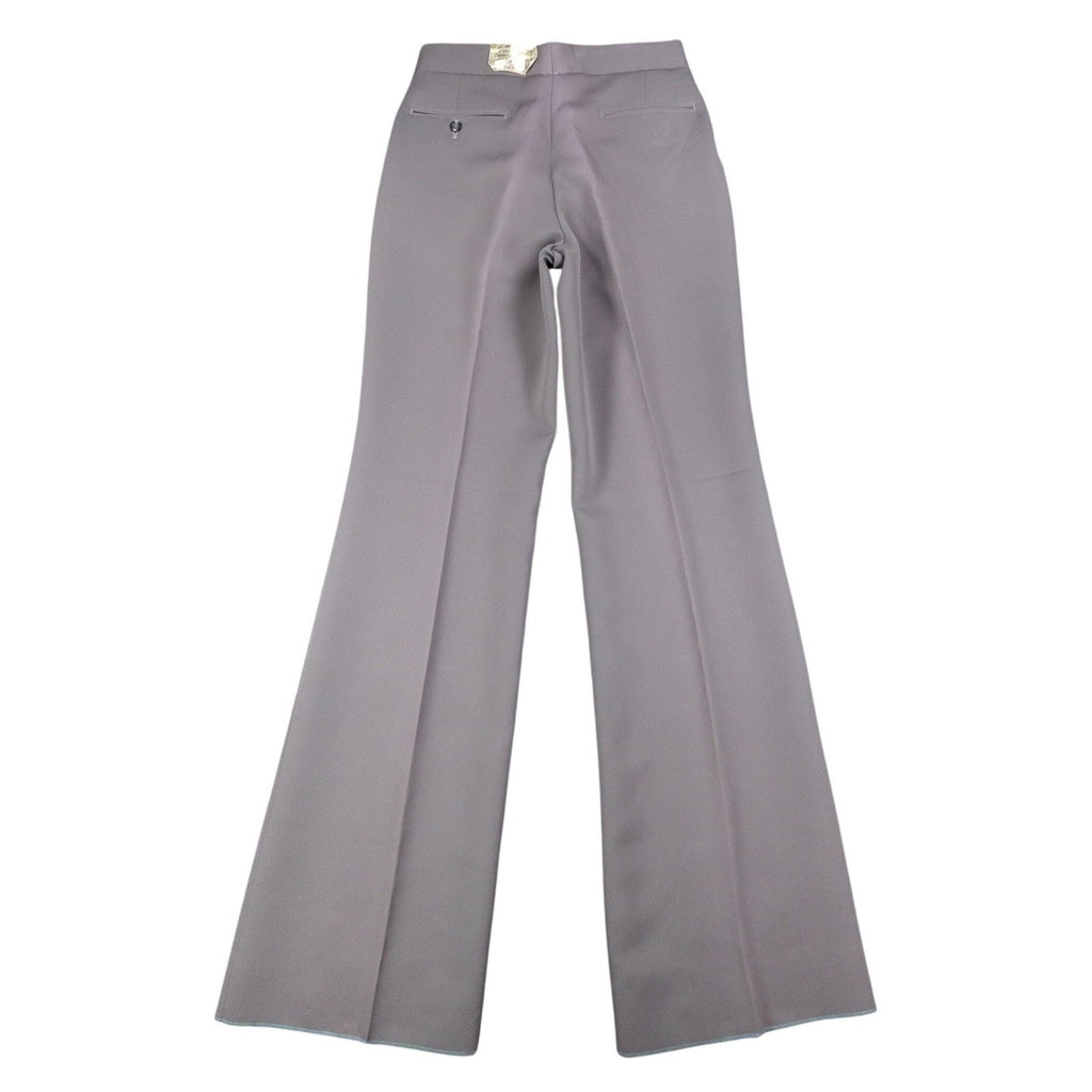 Nulook Fashions Trousers Mens 32 Vintage 70s Gray Polyester Flare Leg Deadstock