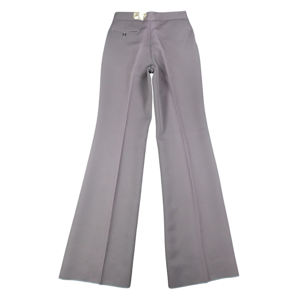 Nulook Fashions Trousers Mens 32 Vintage 70s Gray Polyester Flare Leg Deadstock