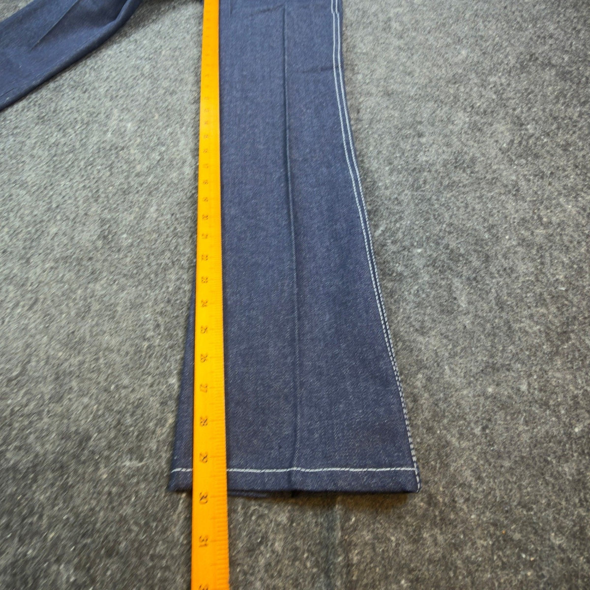 Maverick Vintage 70s Jeans Youth 16 Blue Dark Wash Flare Slim Deadstock