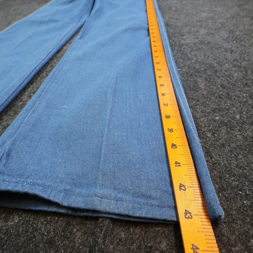 Rump Vintage 70s 80s Bootcut Jeans Mens 32x33 Blue Cotton Denim NOS NWT - take2supply