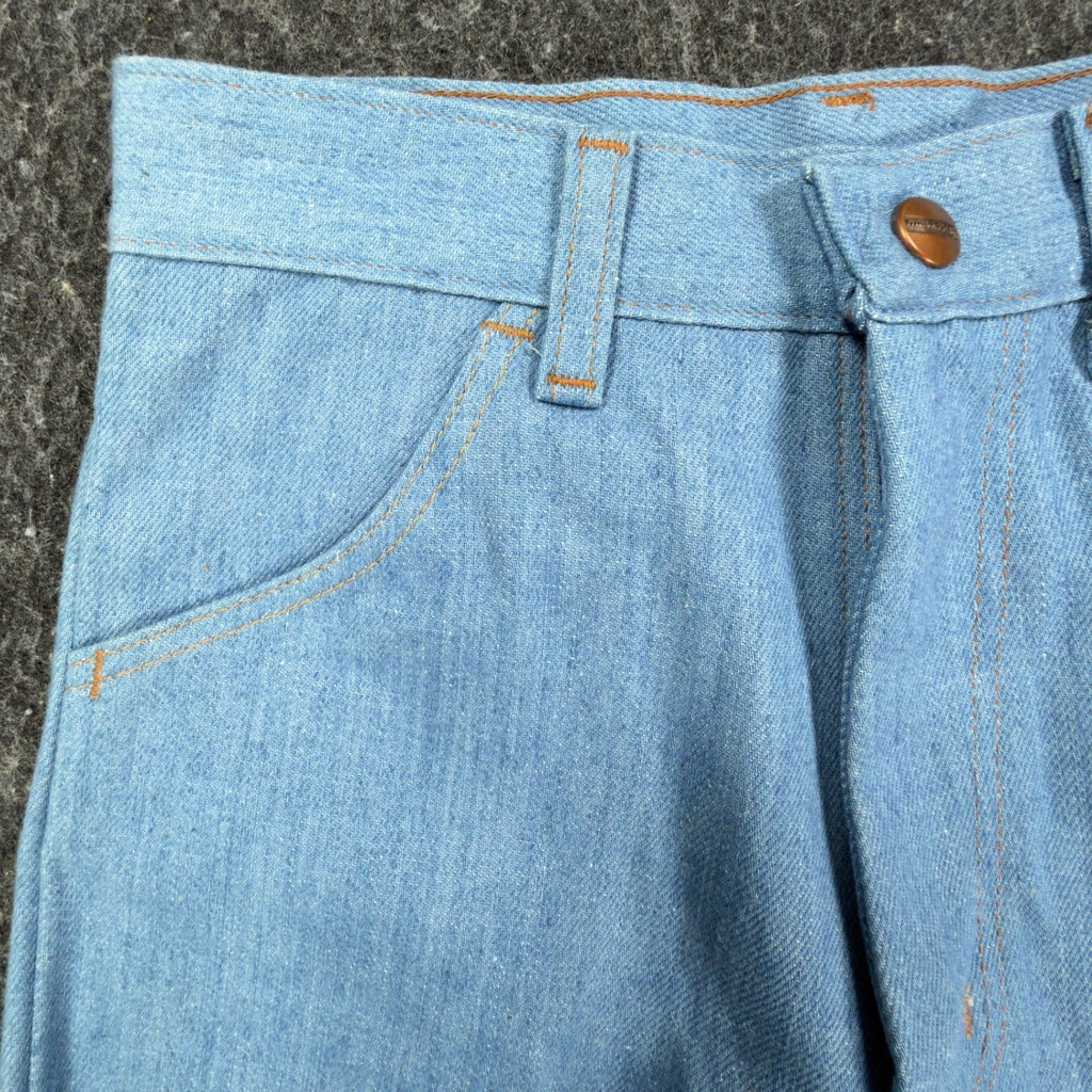 Maverick Vintage 70s Frayed Short Boys 16 Slim Blue Denim NWT Deadstock USA - take2supply