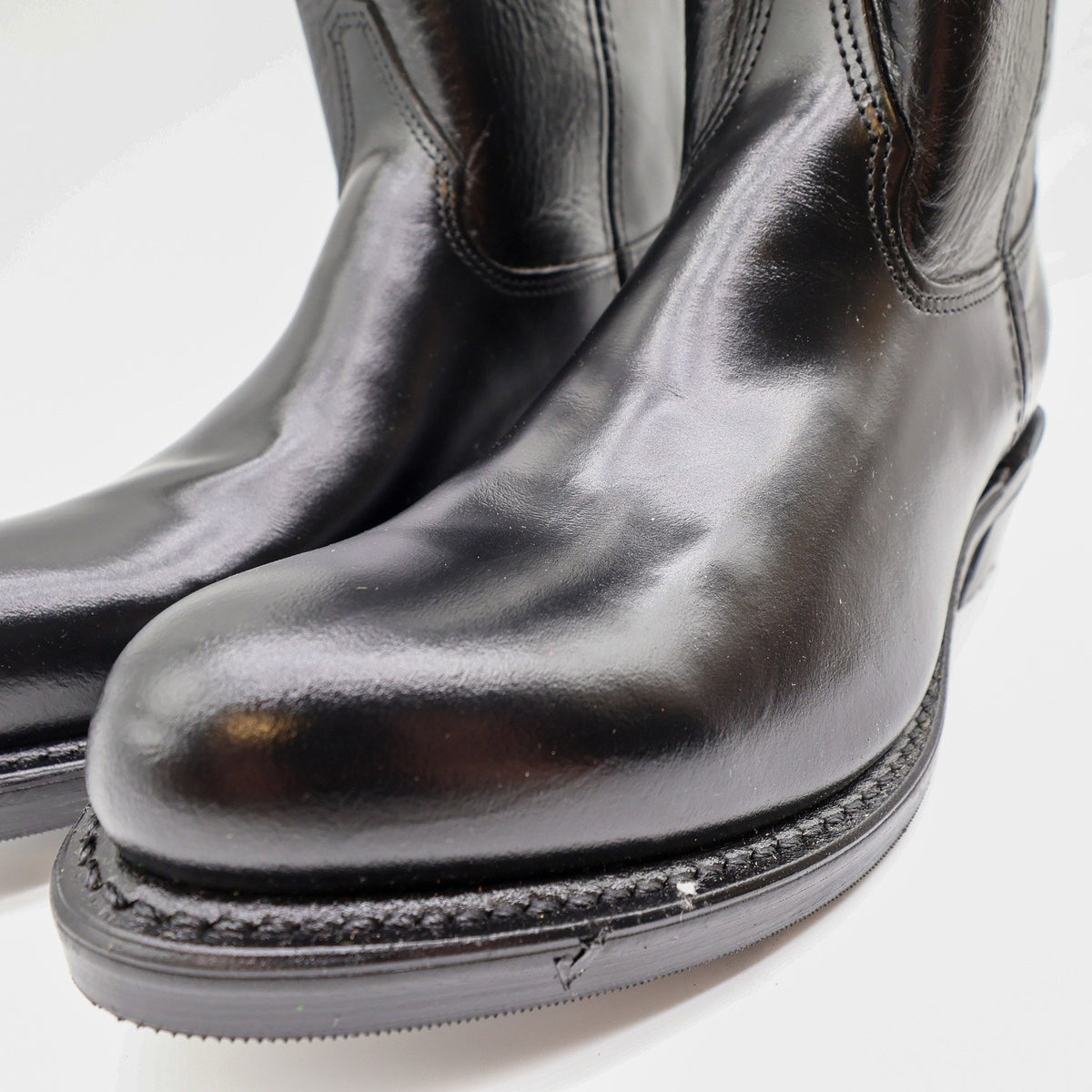 Double-H 4620 Work Western Boots Mens 9 D Black Leather NWT Made in USA Vibram