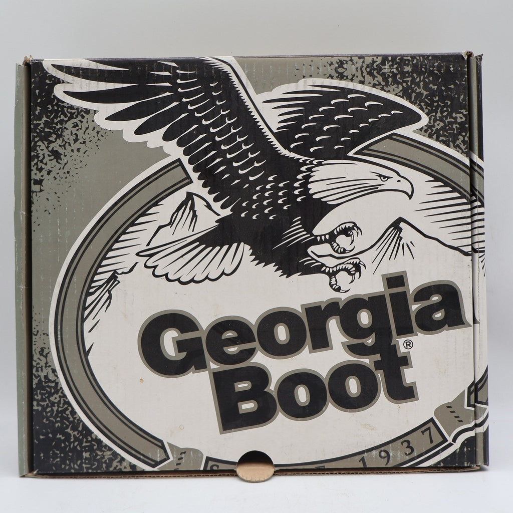 Georgia Boot Carbo-Tec G8945 Mens 8 M Steel Safety Toe Work Boots Brown Leather