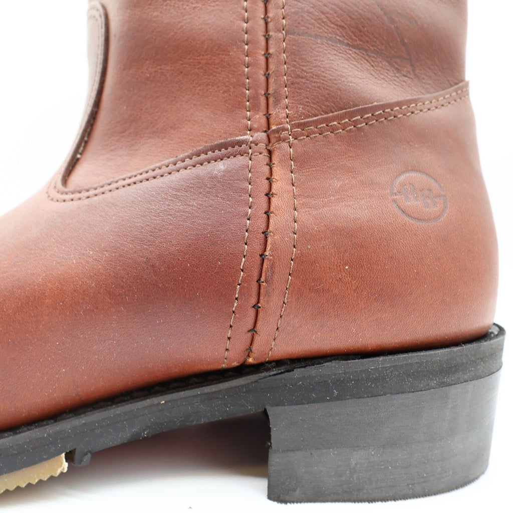 Double-H Ranch Wellington Boots Mens 8.5 D Brown Leather Gore-Tex NWT 2580