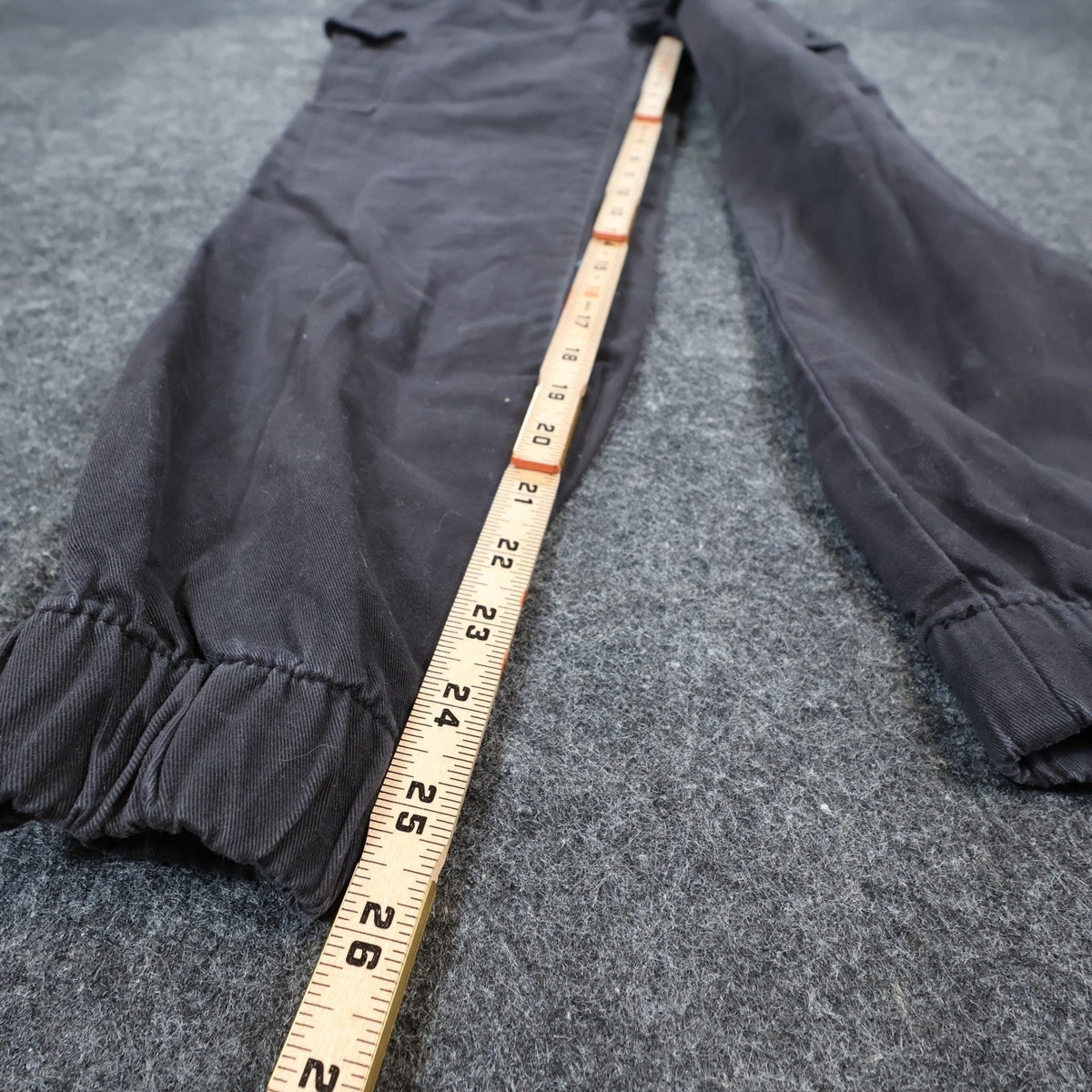 H&M Divided Cargo Joggers Womens Size 2 Black Cotton Utility Streetwear Pants