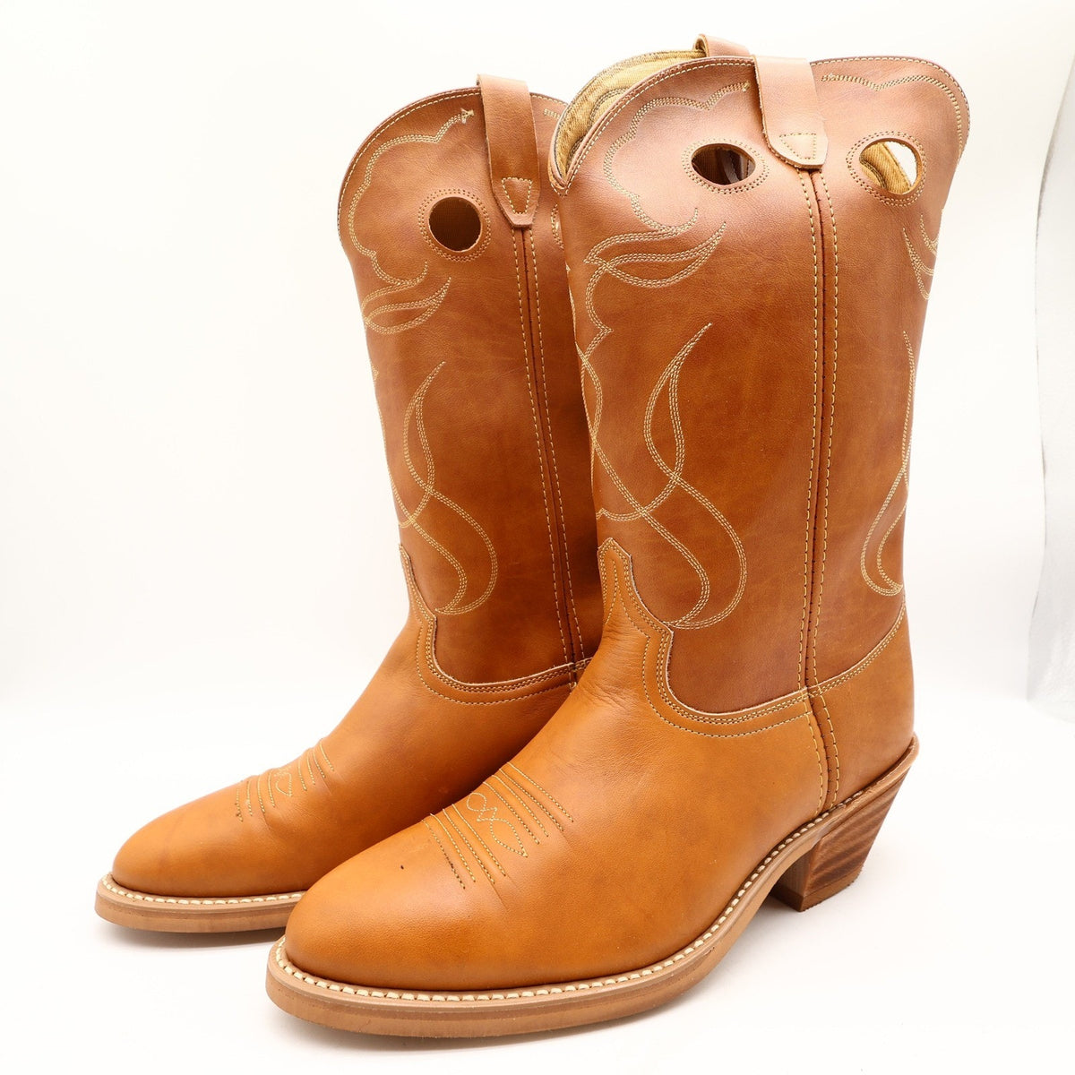 Acme Vintage 80s Western Cowboy Boots Mens 10.5 EW Brown Leather Box NWT
