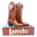Vintage Laredo Lizard Embossed Leather Western Boots Women 5.5 B Box NWT