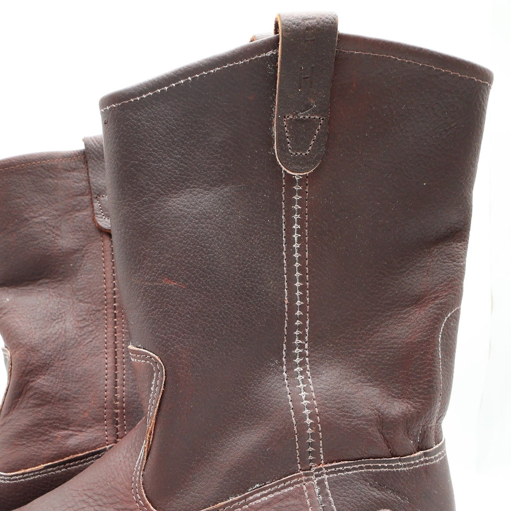Double-H Boots Mens 12 EE USA Brown Leather Ranch Wellington Work Boots NIB 3730