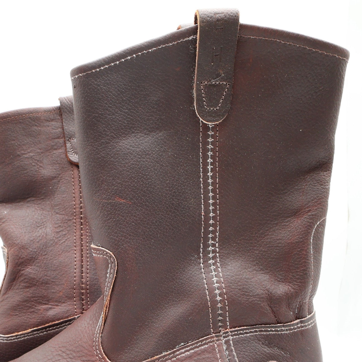 Double-H Boots Mens 12 EE USA Brown Leather Ranch Wellington Work Boots NIB 3730