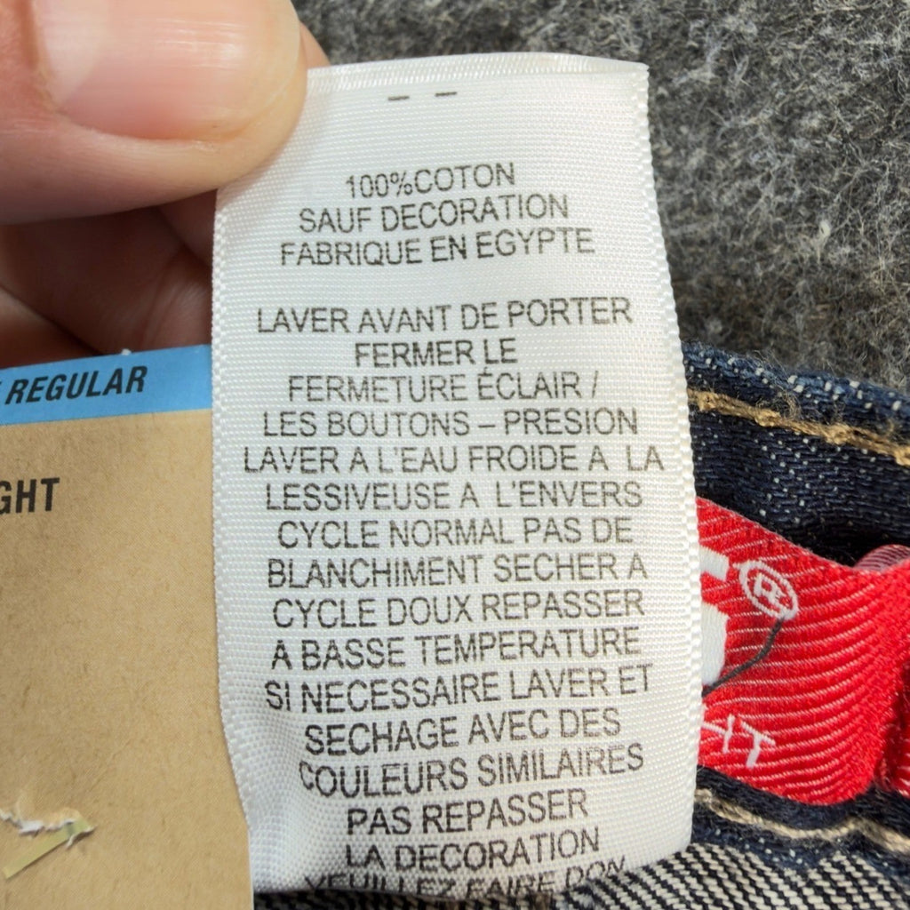 Levi's Modern 514 Slim Straight Jeans Boys 7X Regular Dark Sky Blue Denim NWT
