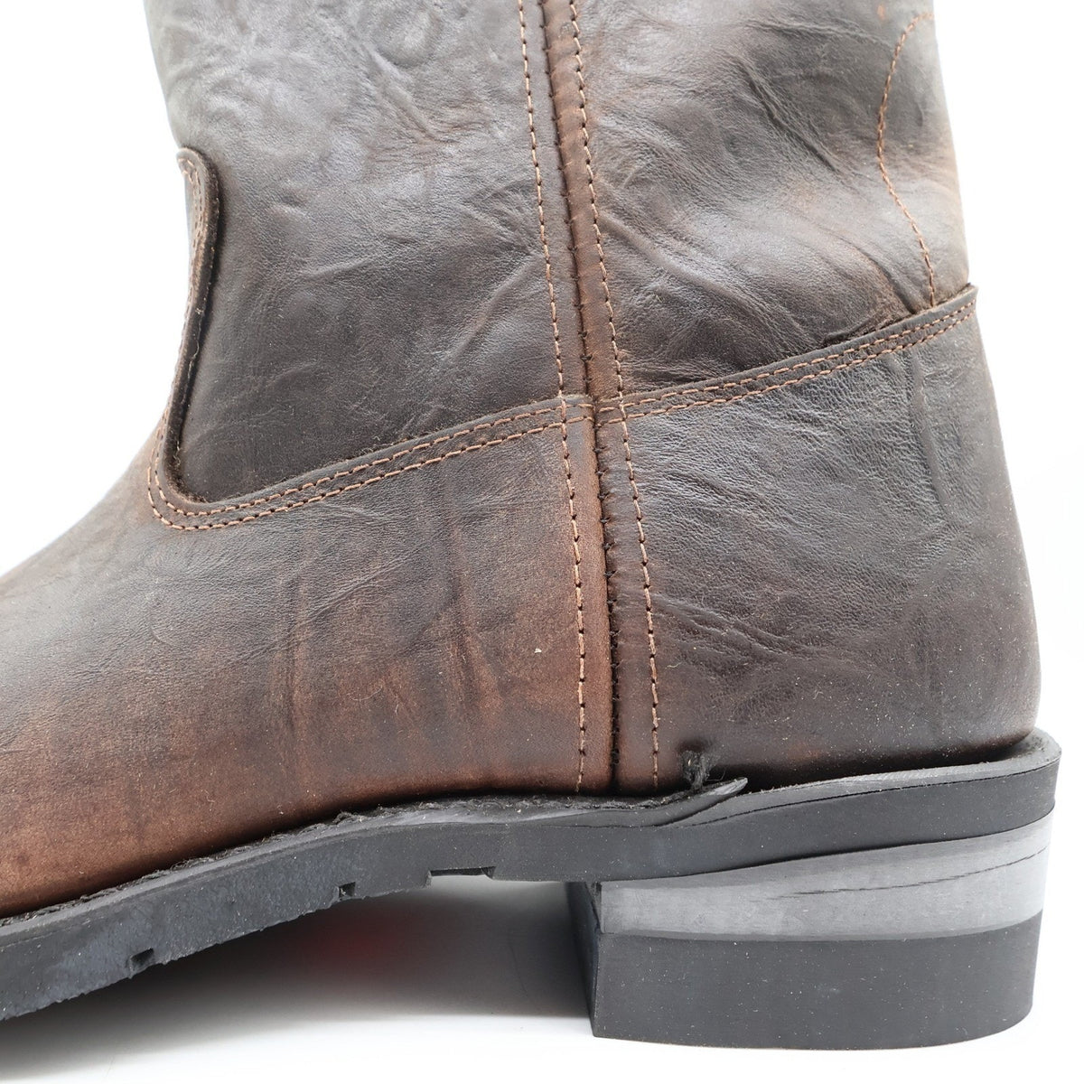 Double-H Vintage 90s Western Boots Mens 11.5D USA Leather Work 2520 Aero Glide
