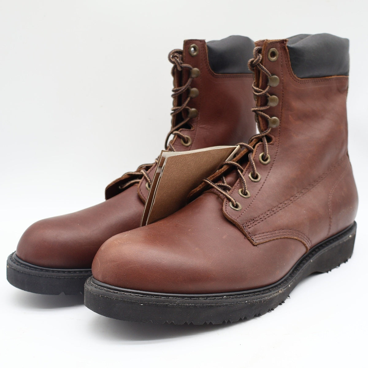 Carolina Work Boots Mens 13 D Vintage USA Leather Brown Lace Up Lug Sole 895