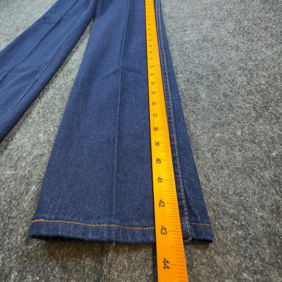 Maverick 70s Vintage High Rise Flare Jeans Juniors 9 Blue Cotton NWT Deadstock