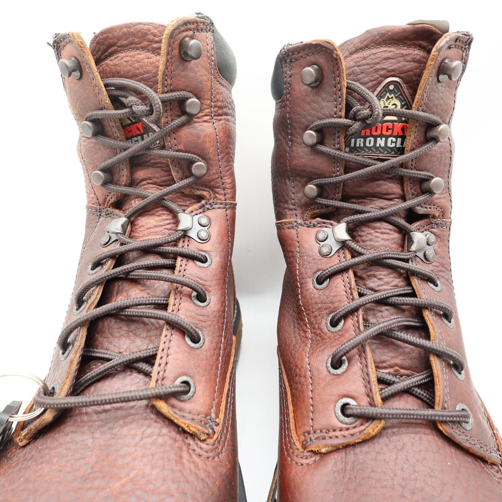 Rocky IronClad 5693 Work Boots Mens 12 M Brown Leather Waterproof NWT