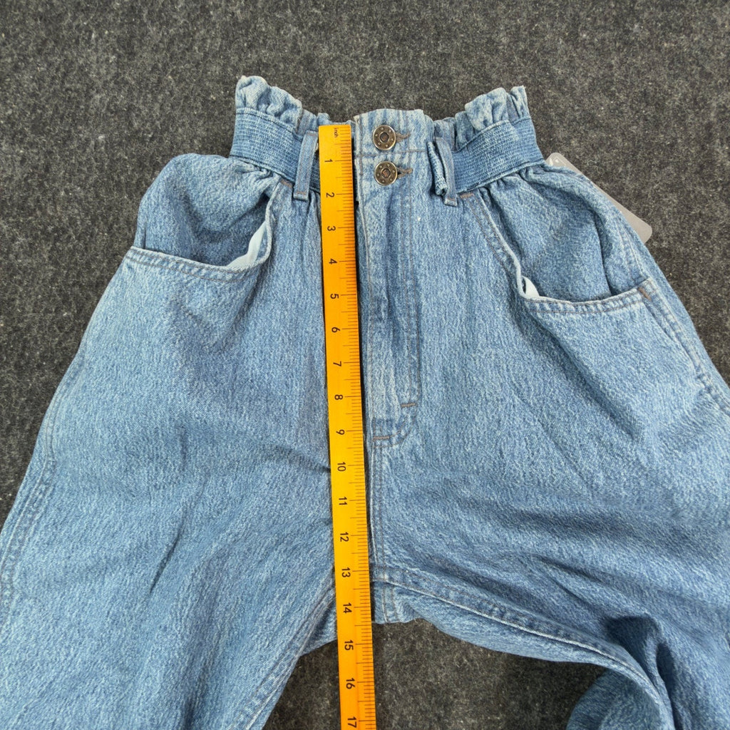 Lee Vintage 80s Islander Jeans Womens 7 Med Blue Denim Elastic High Waist NWT