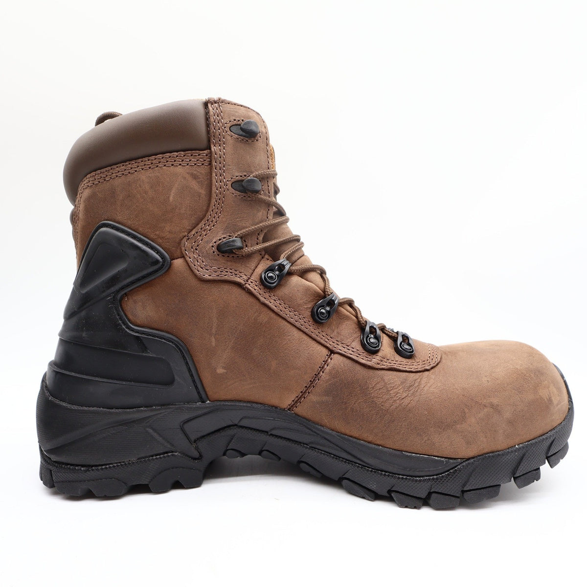 Carhartt Work Boots Mens 8.5 M Brown Leather Waterproof 6" Hiker Safety Toe NIB