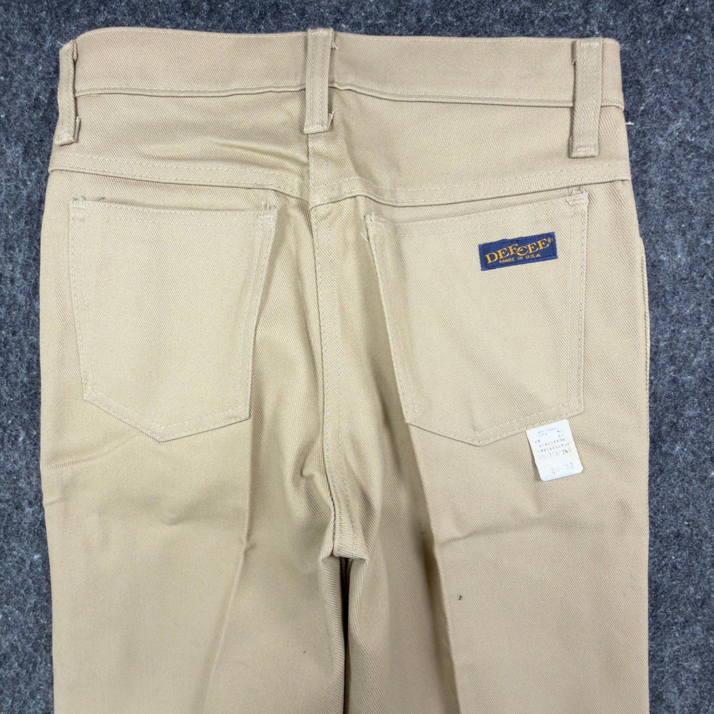Dee Cee Vintage 70s Work Pants Mens 28x32 Tan Cotton Blend NEW Made in USA