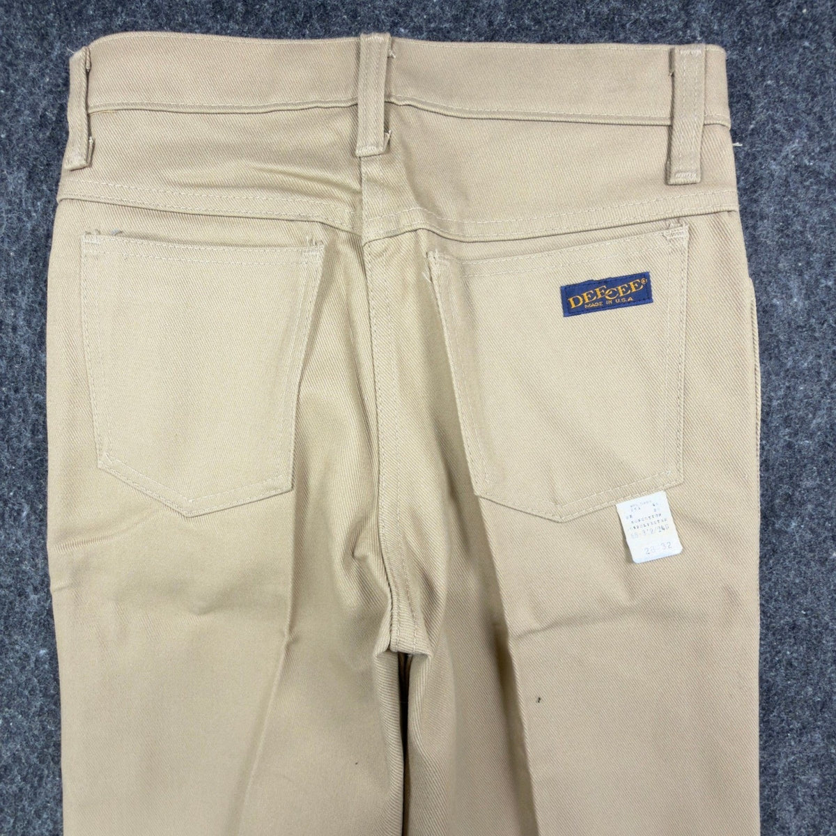 Dee Cee Vintage 70s Work Pants Mens 28x32 Tan Cotton Blend NEW Made in USA