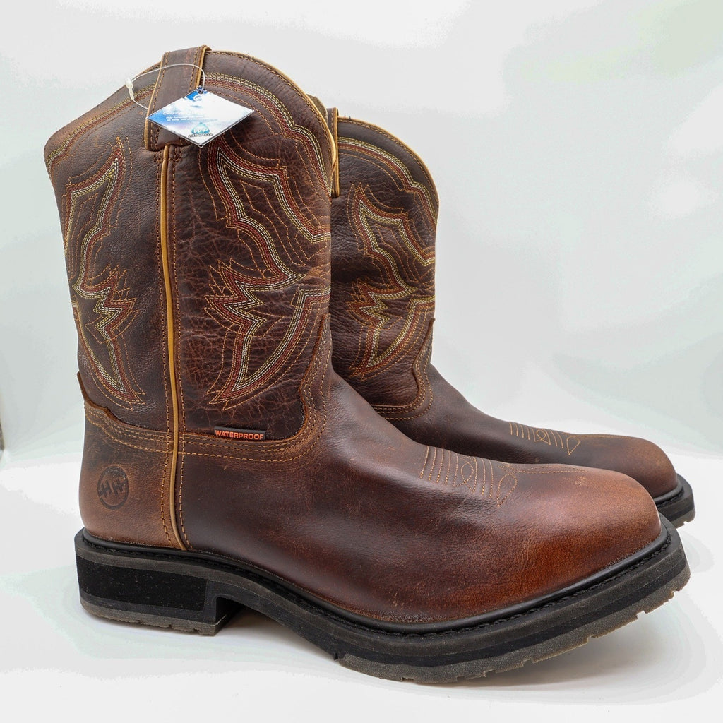 Double-H DH6116 ICE Work Western Boots Mens 13 D Brown Leather NIB Waterproof