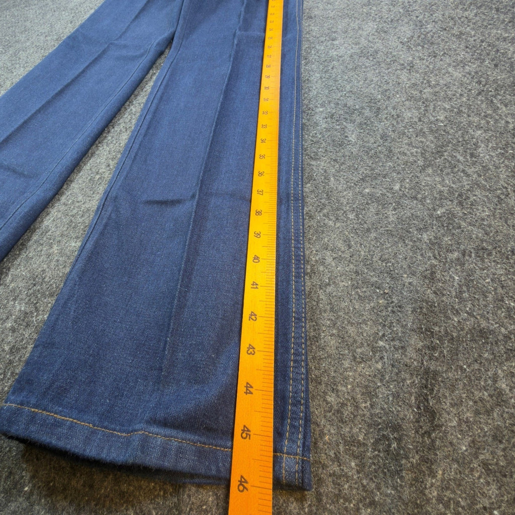 Lady Maverick Vintage 70s Jeans Womens 10 Blue High Waist Wide Leg Deadstock NOS