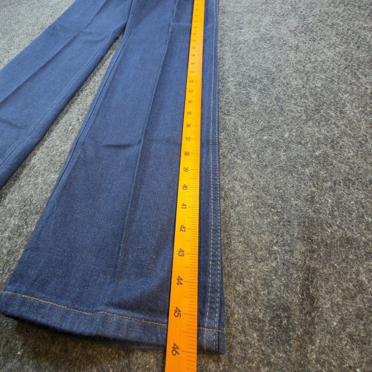 Lady Maverick Vintage 70s Jeans Womens 10 Blue High Waist Wide Leg Deadstock NOS