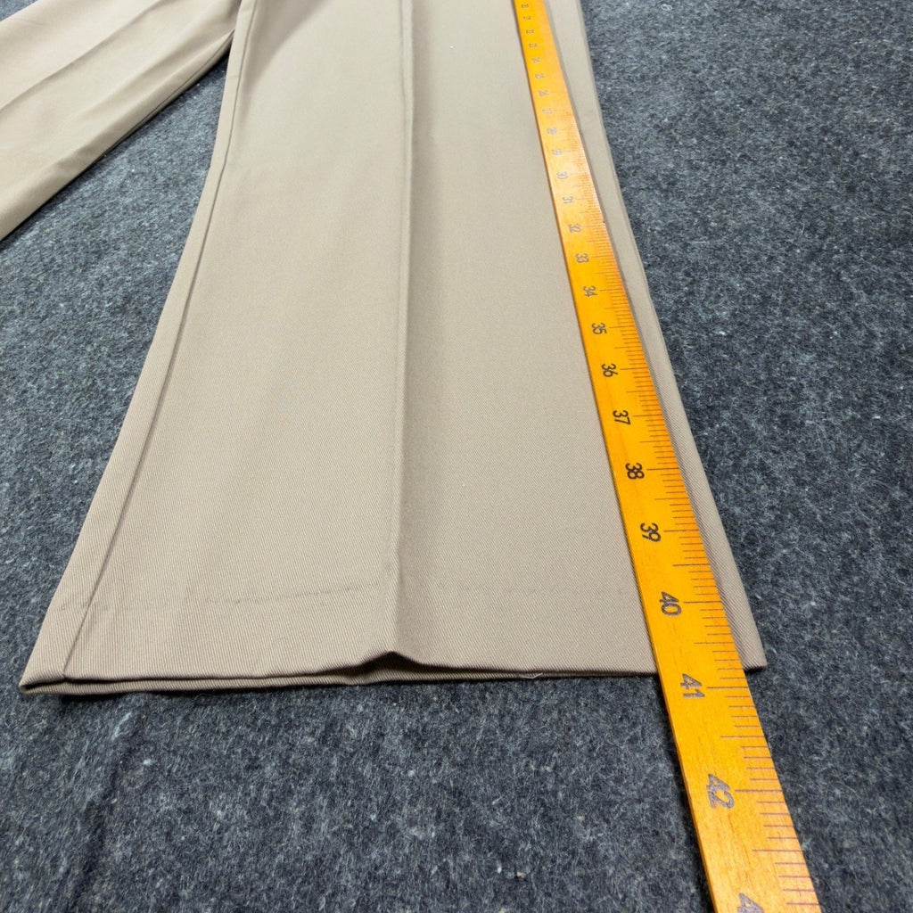 Key Industries Y2K Work Khakis Men 38x29 Tan Poly Cotton NWT