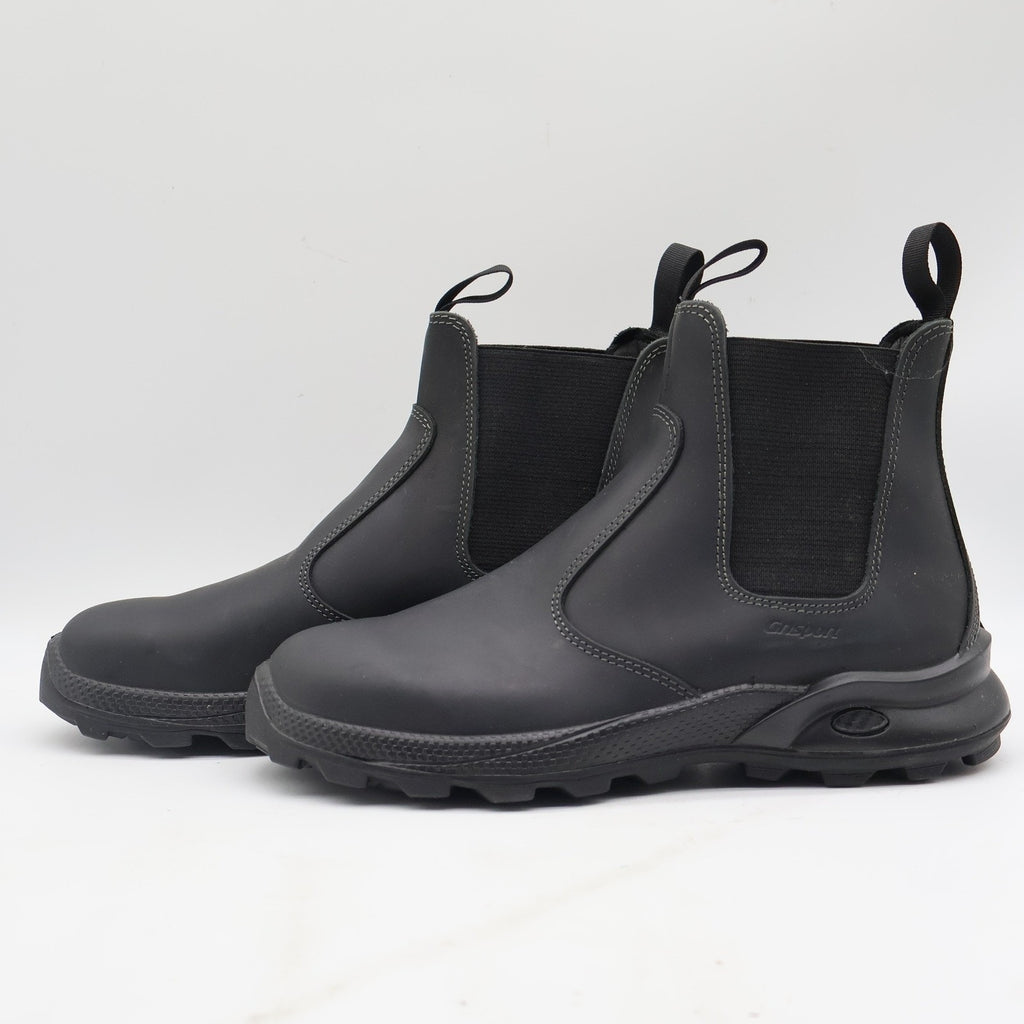 Grisport Cardigan Chelsea Boots Mens 10.5 Black Leather Pull On Italy 7003D8