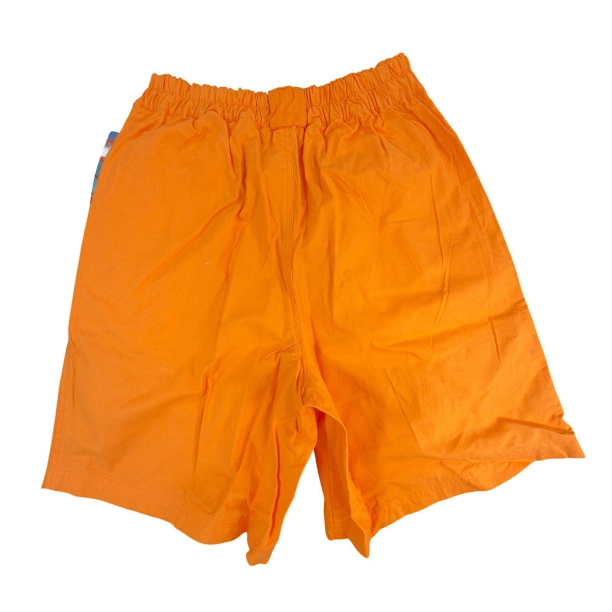 Bugle Boy Vintage 90s Shorts Boys 9 Neon Orange Cotton Elastic Waist NOS - take2supply