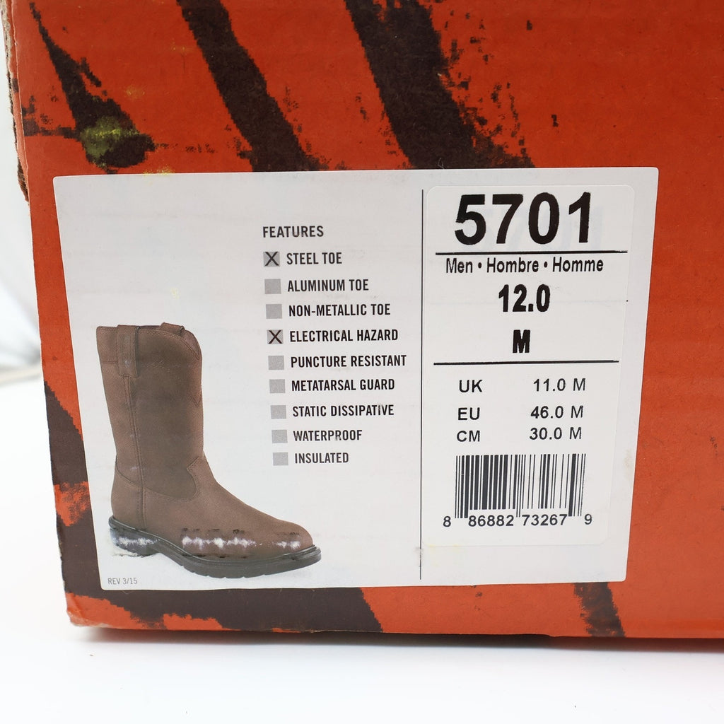 WORX Modern 5701 Steel Toe Work Boots Mens 12 Brown Leather NWT NIB - take2supply