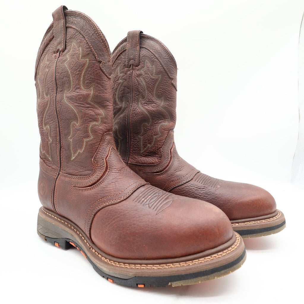 Double-H Modern Roper Boots Mens 10.5 D Brown Leather Composite Toe DH5133 NWT