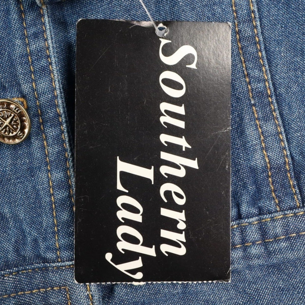Southern Lady Denim Jacket Womens Small Blue Embroidered Cotton Trucker NWT