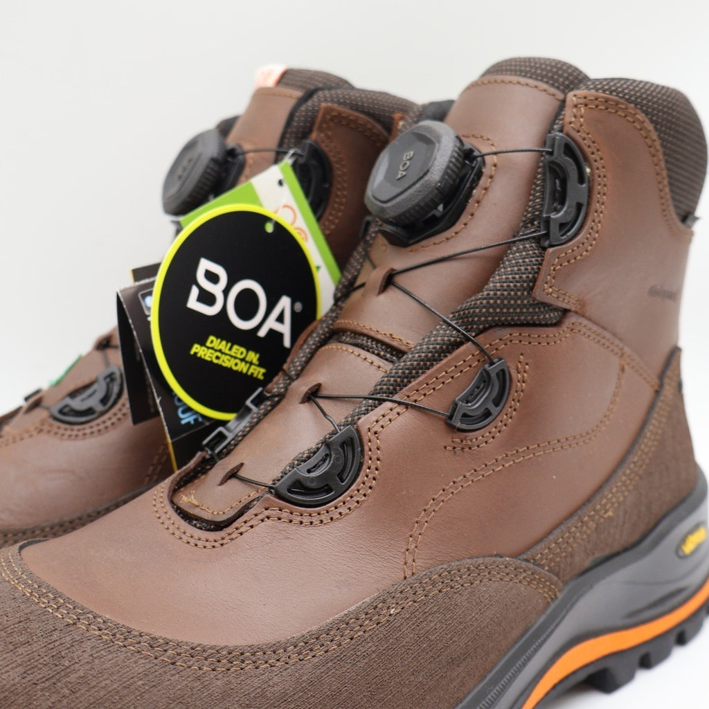 Grisport BOA Wolf Safety Boots Mens 12 Brown Waterproof Vibram Composite Toe 6in
