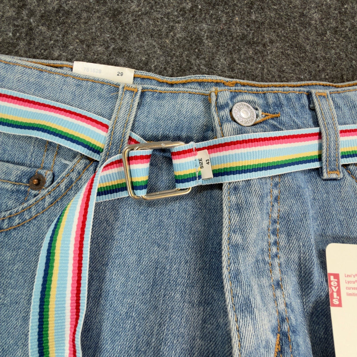 Levi's Y2K Superlow Stretch Shorts Junior 11 Blue Cotton Denim NWT C359