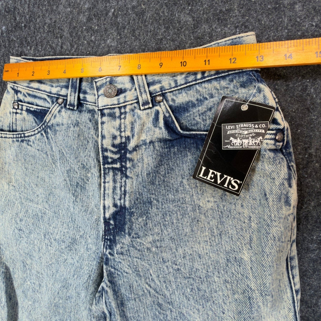 Levi's 901 Slim Jeans Womens 9 Vintage 80s Acid Wash High Waist Made in USA NWT