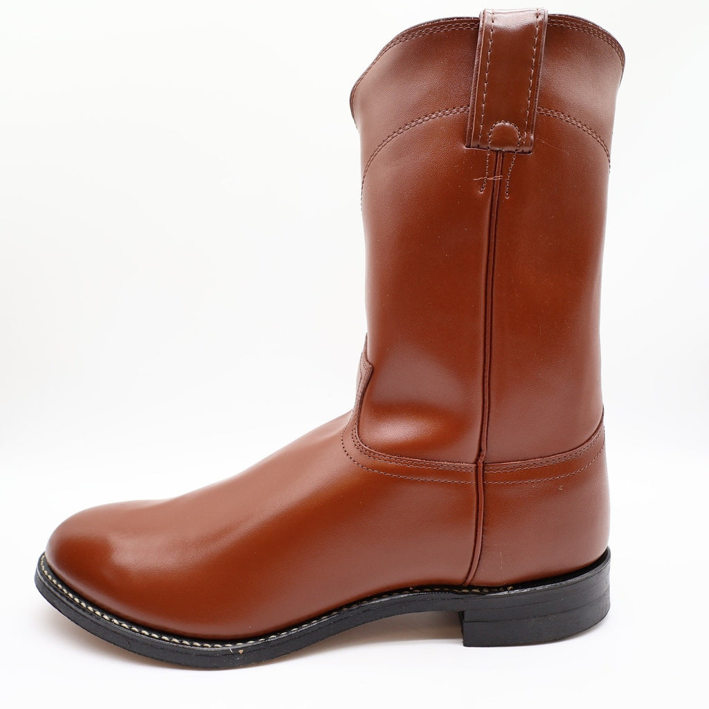 Vintage Justin Diamond J 3802M Tan Brown Leather Roper Boots Men's 11E NWT Deadstock