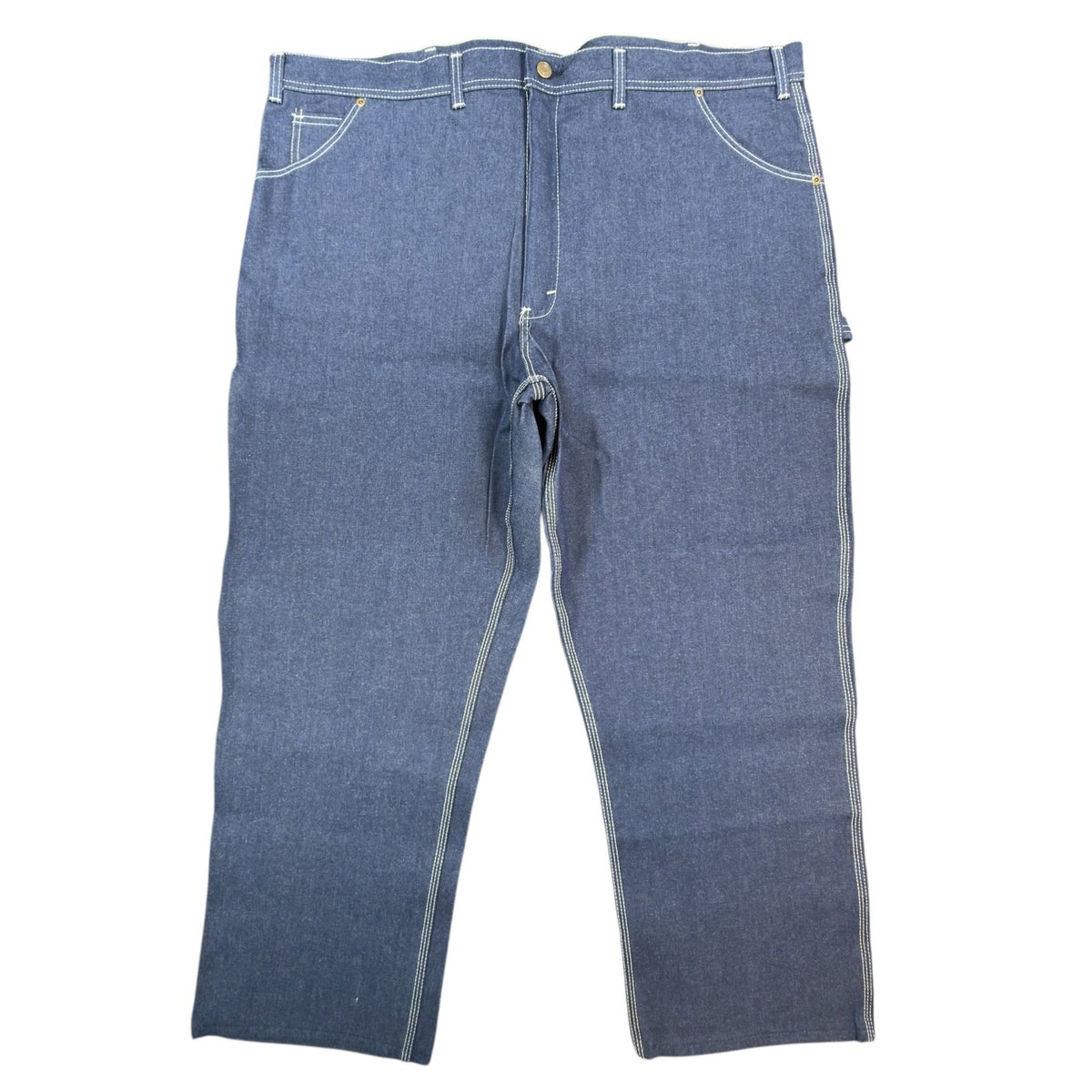KEY Vintage 90s Dungaree Jeans Mens 46x29 USA Made Blue Denim NWT 1-402-41
