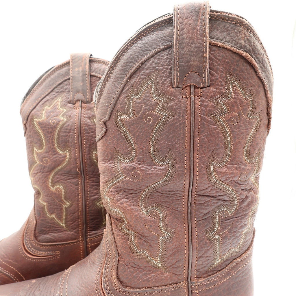 Double-H Modern Roper Boots Mens 10.5 D Brown Leather Composite Toe DH5133 NWT