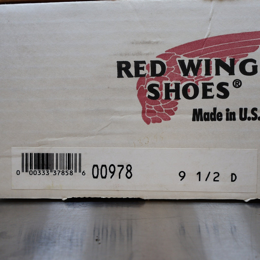Red Wing 978 Oil Tanned Brown Leather Vibram Logger Work Boots Men's 9.5D USA NWT