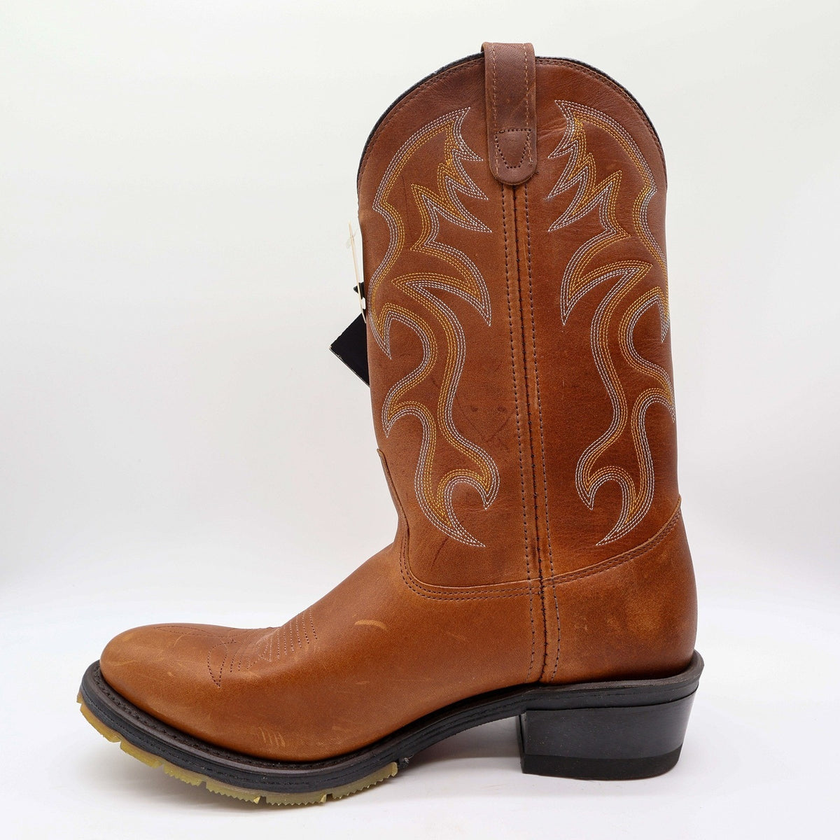 Double-H 3229 AG7 Brown Leather Western Work Boots Men's 10.5D NWT Deadstock