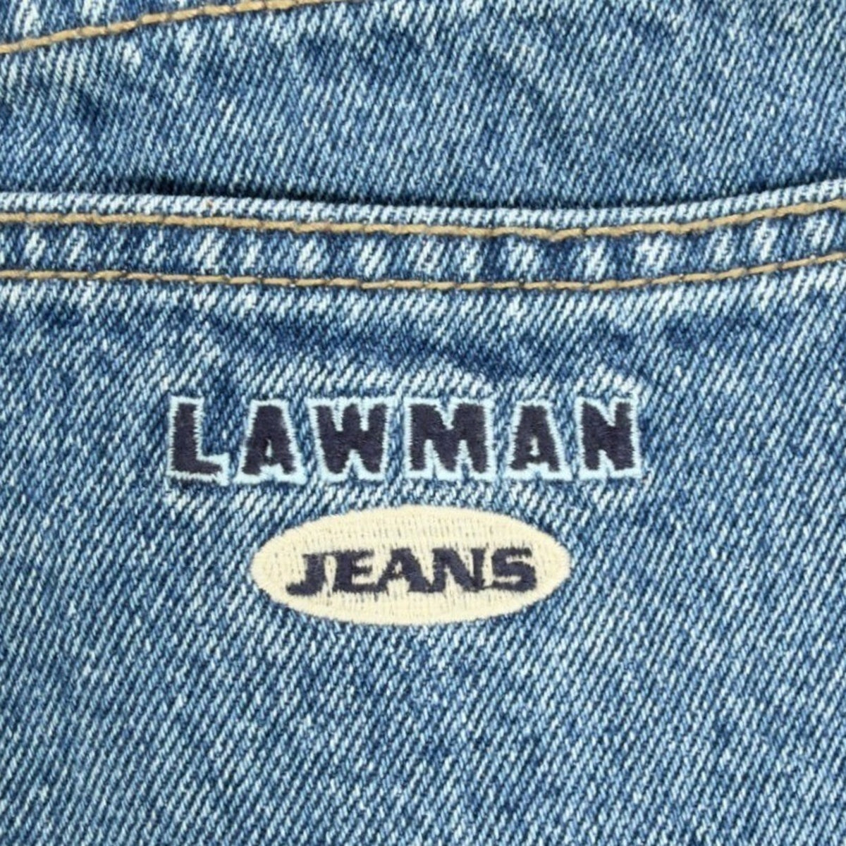 Lawman Vintage 90s Denim Shorts Womens 7 Blue Cotton NWT Deadstock High Rise - take2supply