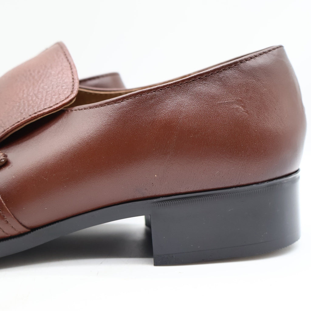 Vintage 70s Barclay Endicott Johnson 95182 Brown Leather Slip-On Loafers Men's 12D USA