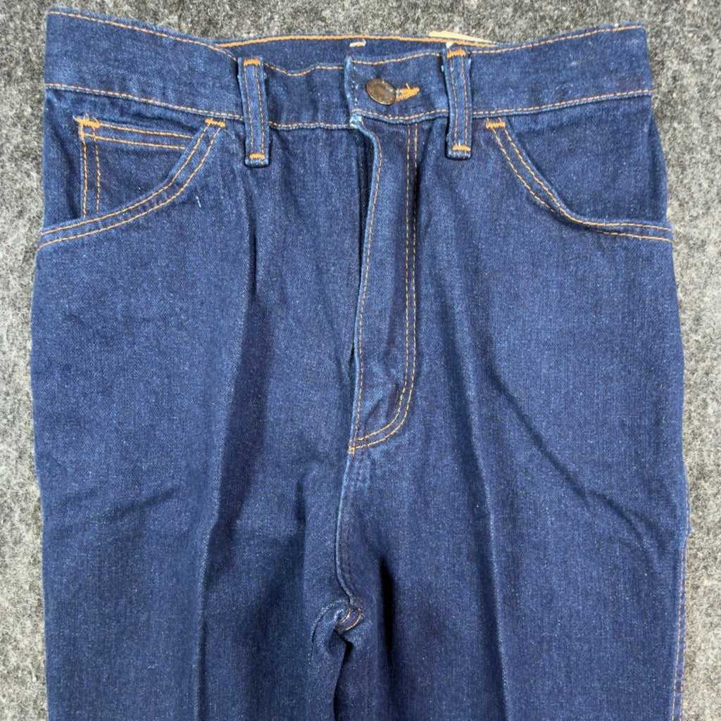 Maverick 70s Vintage High Rise Flare Jeans Juniors 9 Blue Cotton NWT Deadstock