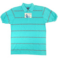 The Pro Black Watch Men's Medium Polo Shirt Turquoise Made in USA
