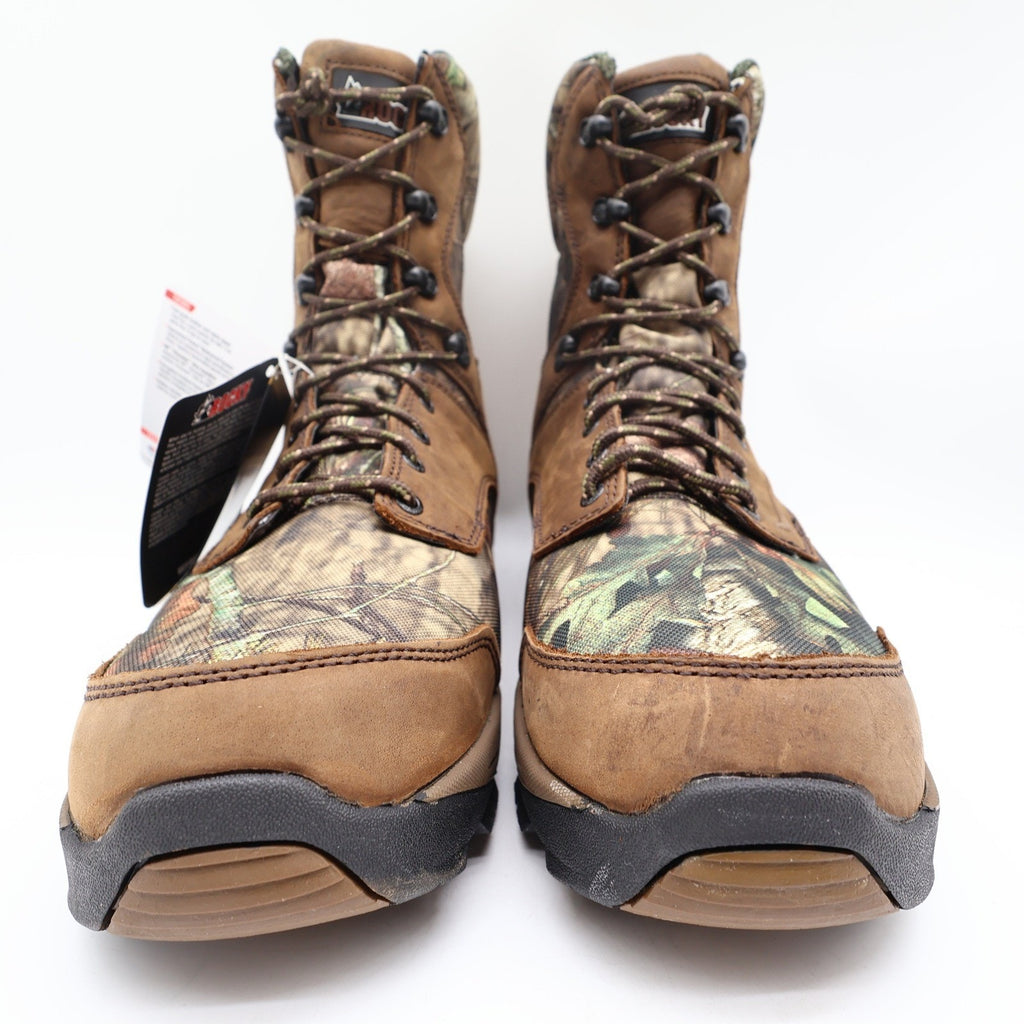 Rocky Retraction Hunting Boots Mens 11M Brown Camo Leather Waterproof New