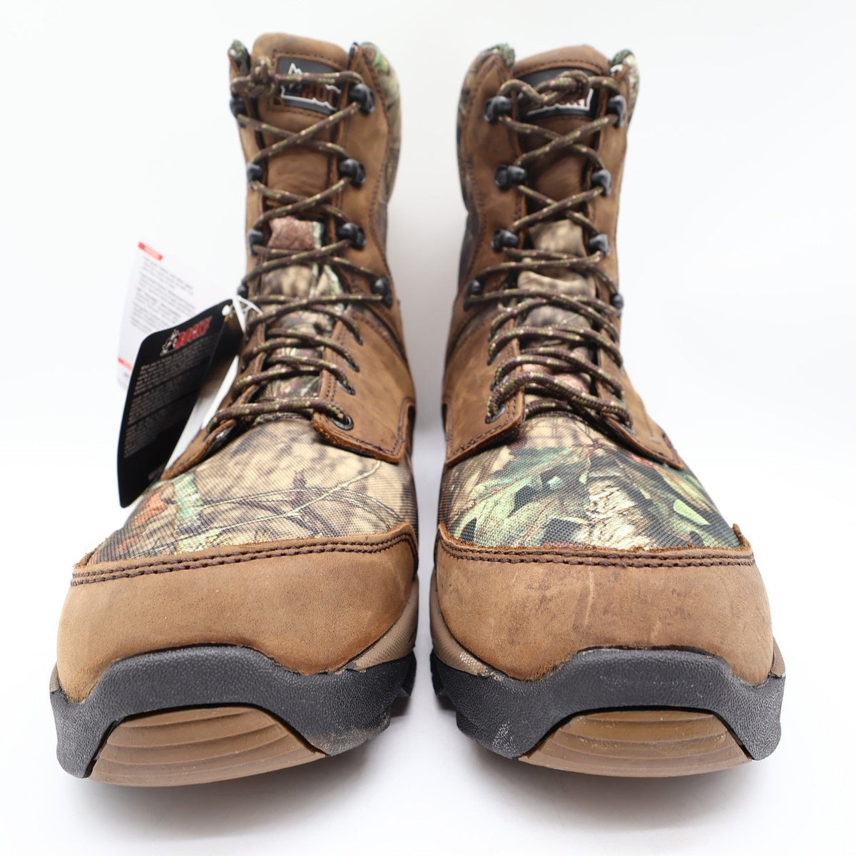 Rocky Retraction Hunting Boots Mens 11M Brown Camo Leather Waterproof New