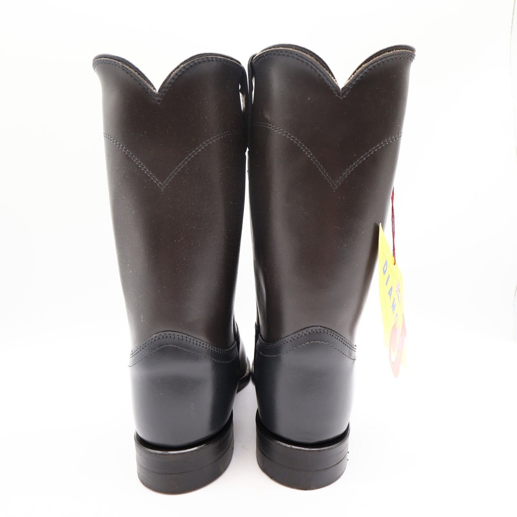 Justin Diamond J Boots Mens 9 D Vintage Grey Kipskin Leather Western 3025M NEW